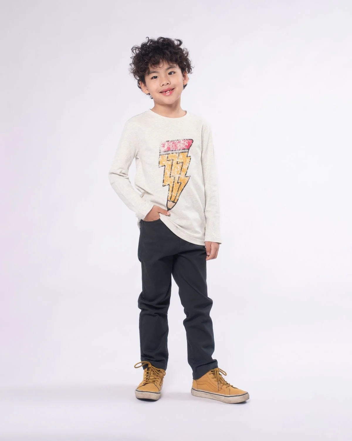 Creative Spark Graphic Long Sleeve Tee