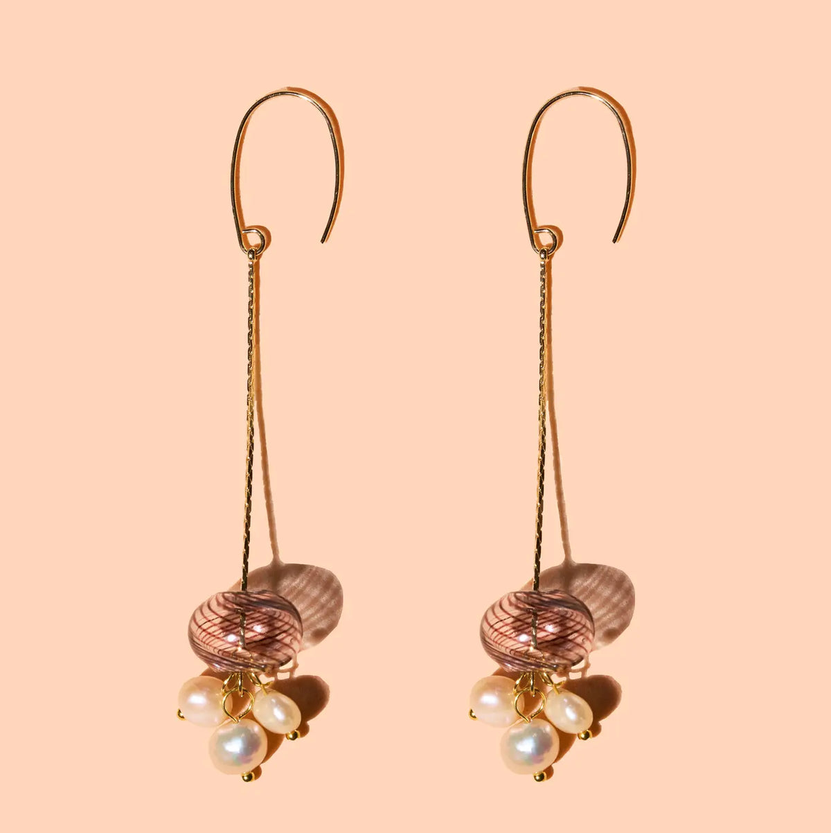 Ella Dangle Earrings - 18K Gold Plated