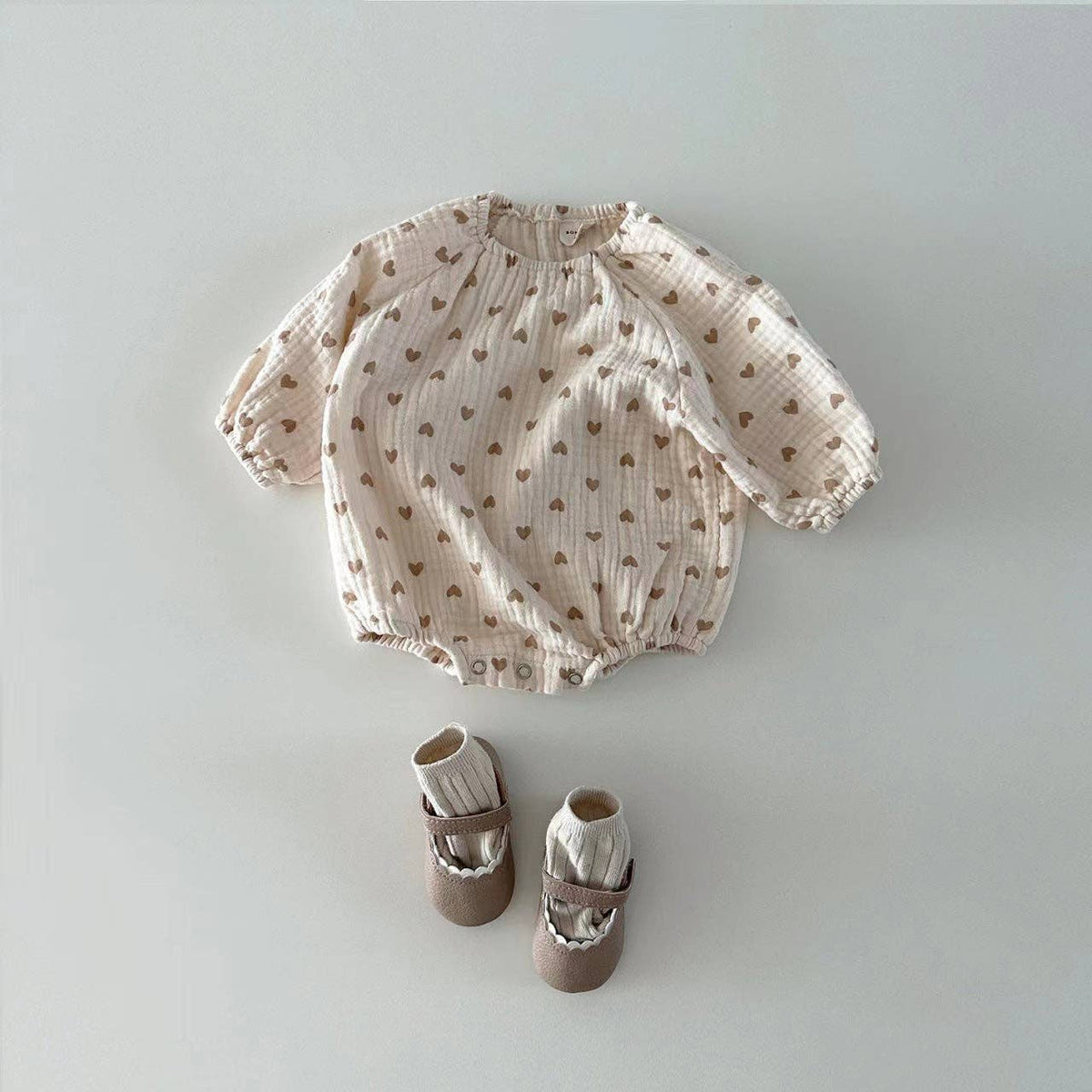 Heart Long Sleeve Romper