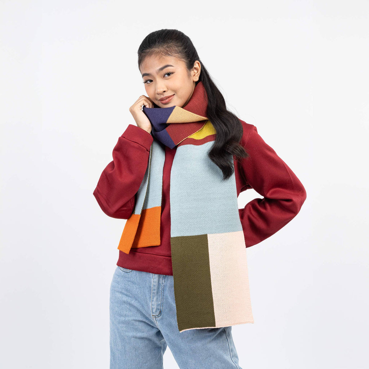 Mismatch Big Scarf