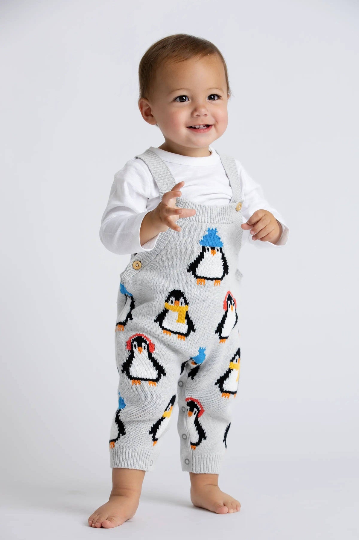 Knit Overalls Penguins