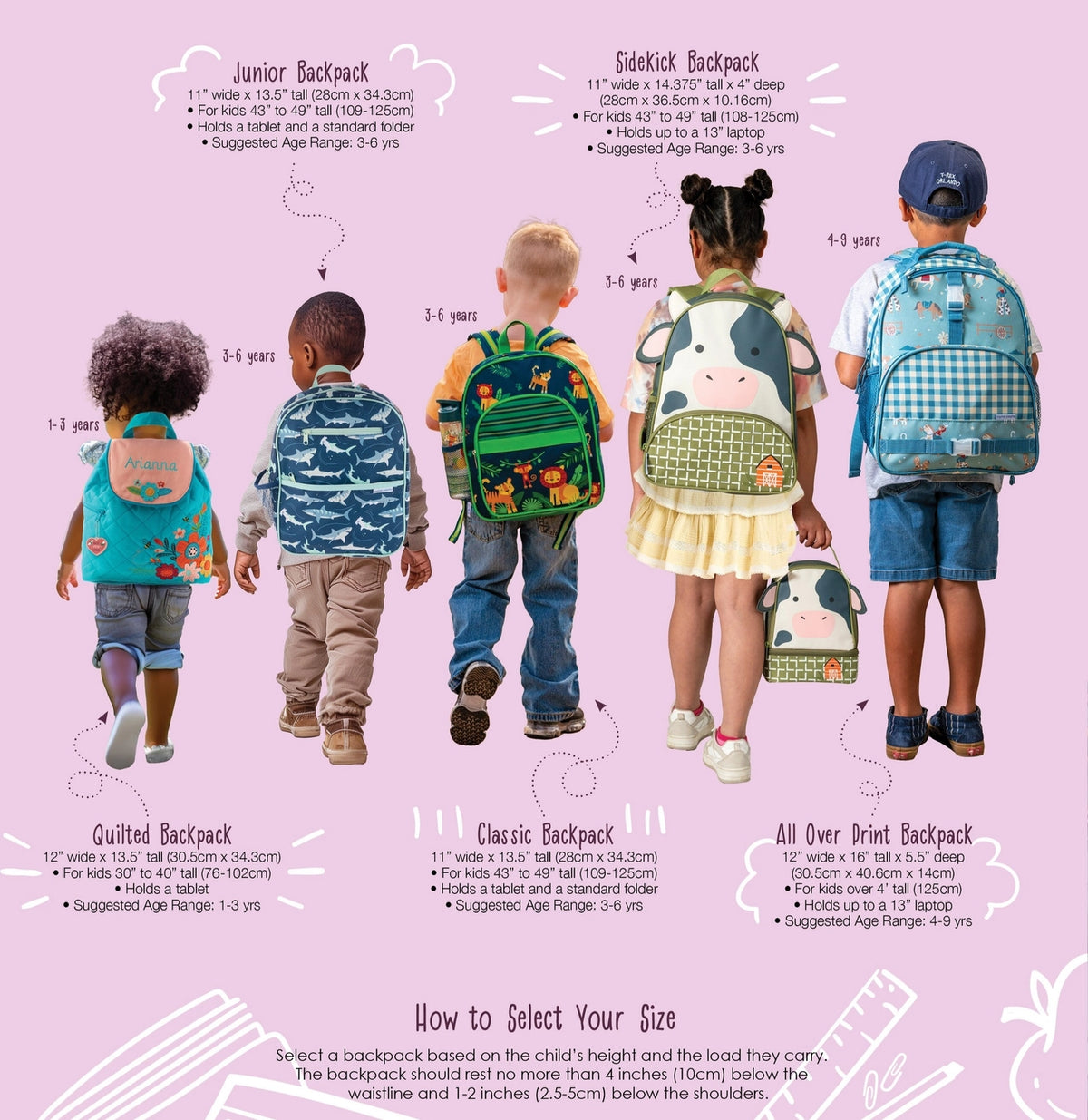 All Over Print Backpack - Princess
