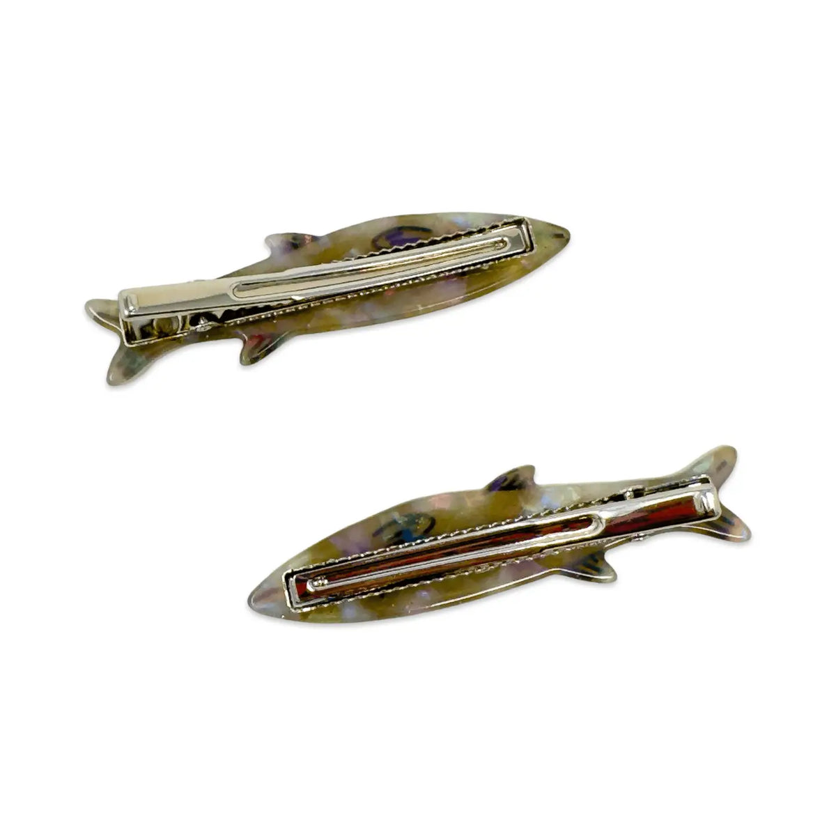 Sardine Alligator Hair Clip Set