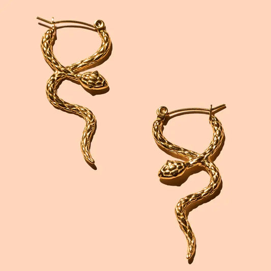 Coil Hoops - 18K Gold Plated
