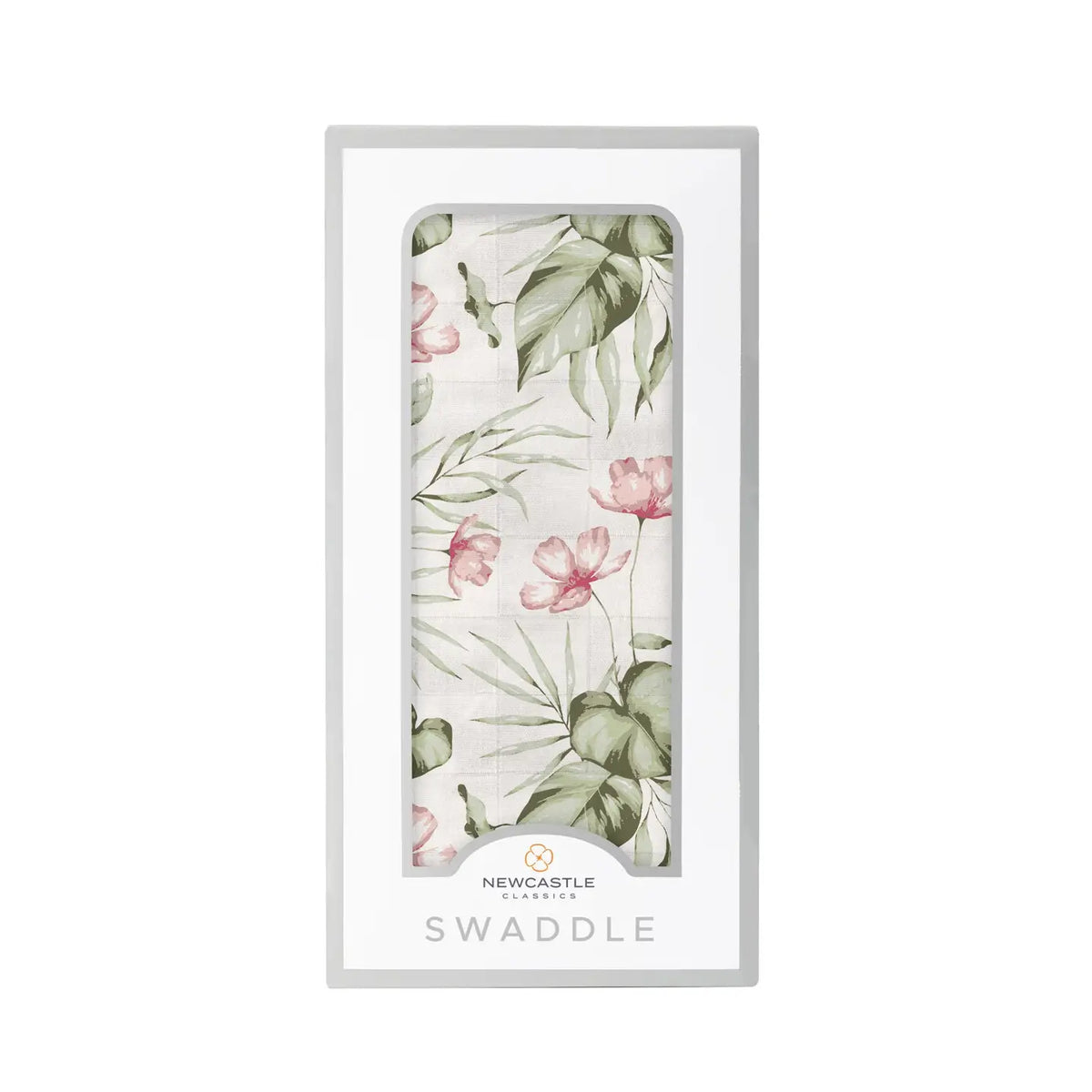 Silver Pink Orchid Swaddle