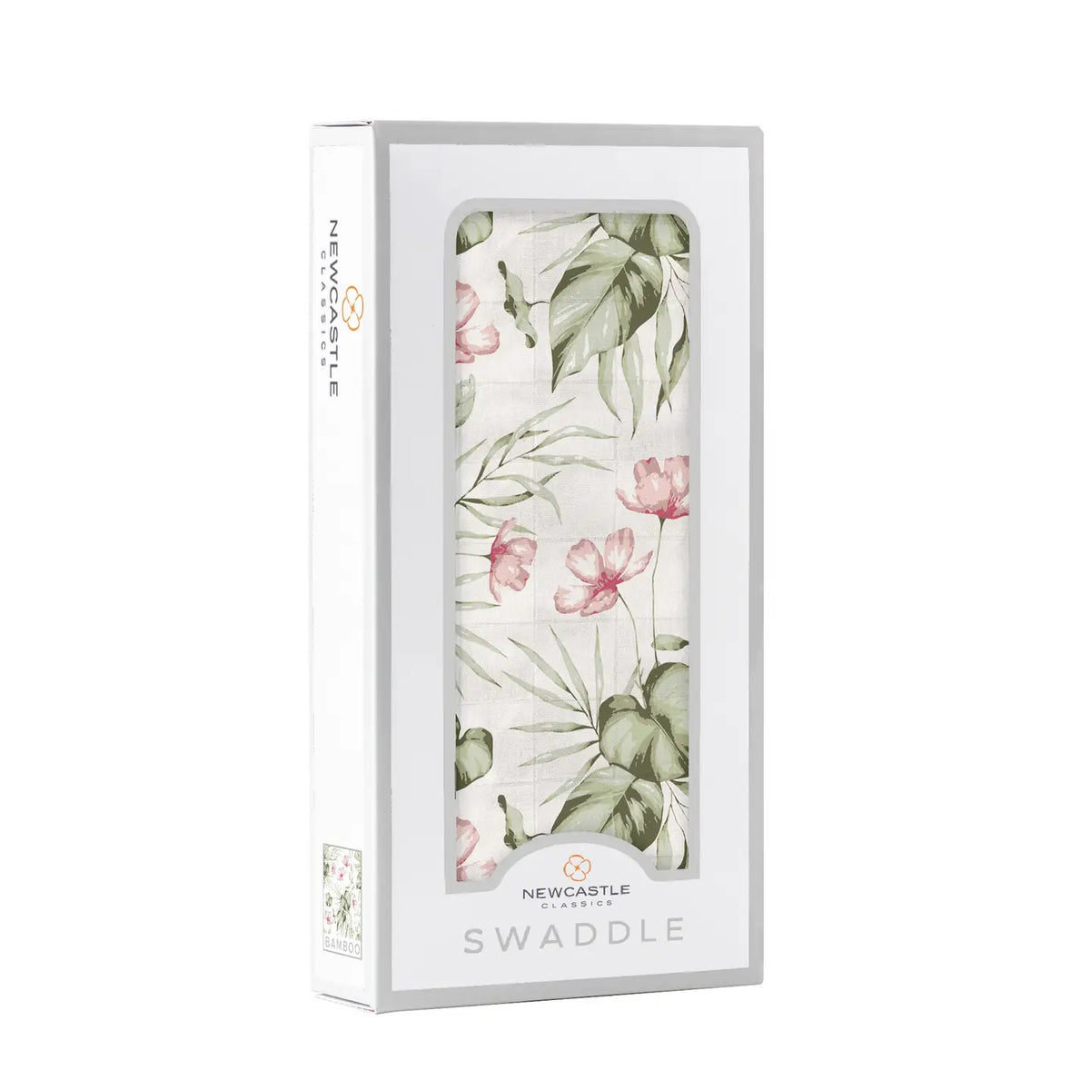 Silver Pink Orchid Swaddle