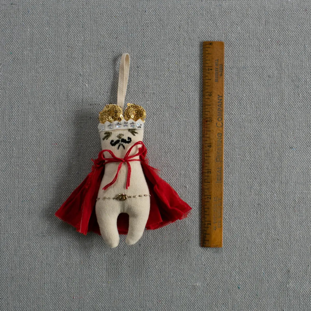 Freddie Mercury Mouse, Cotton Ornament