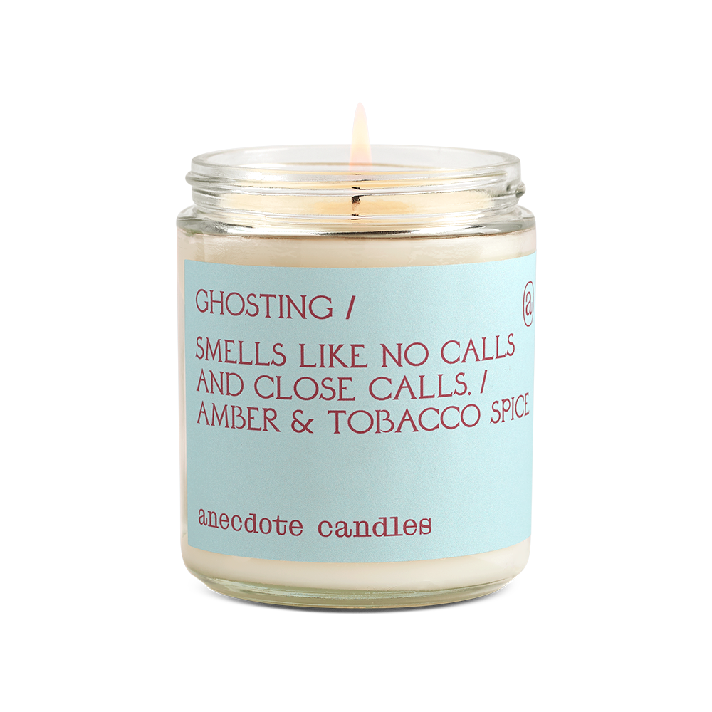 Ghosting (Amber & Tobacco Spice) Glass Jar Candle