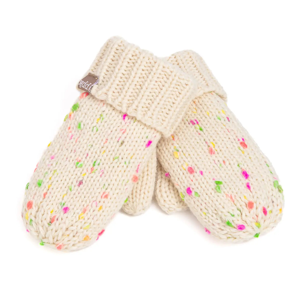 Girls Essential Speckled Knit Mittens