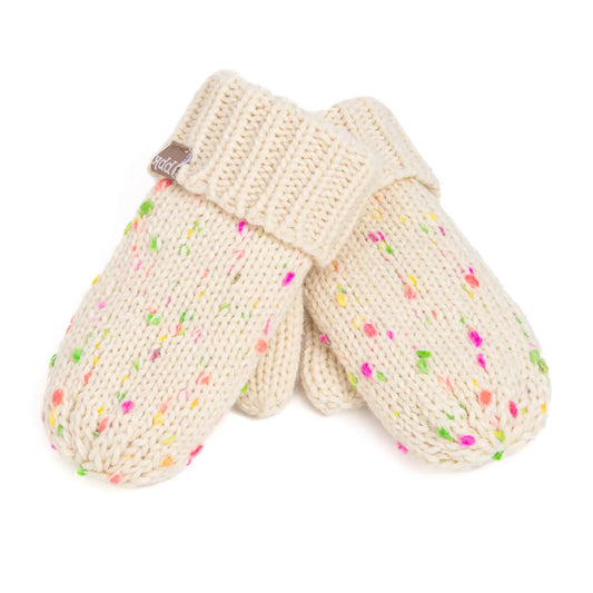Girls Essential Speckled Knit Mittens