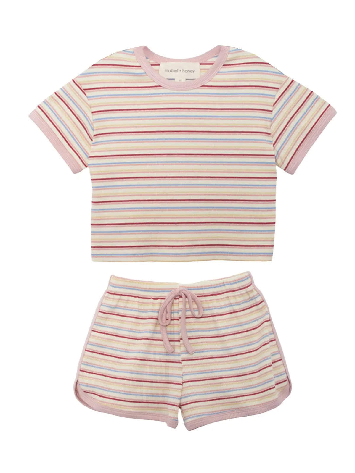 Sunset Sherbet Short Sleeve Two Piece Set