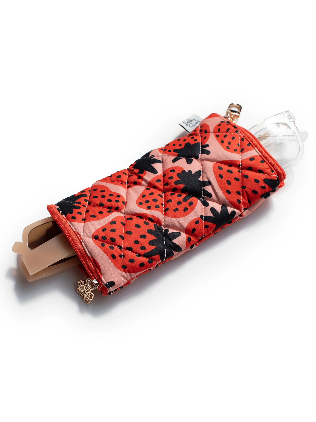 Eyeglass Case - Strawberries