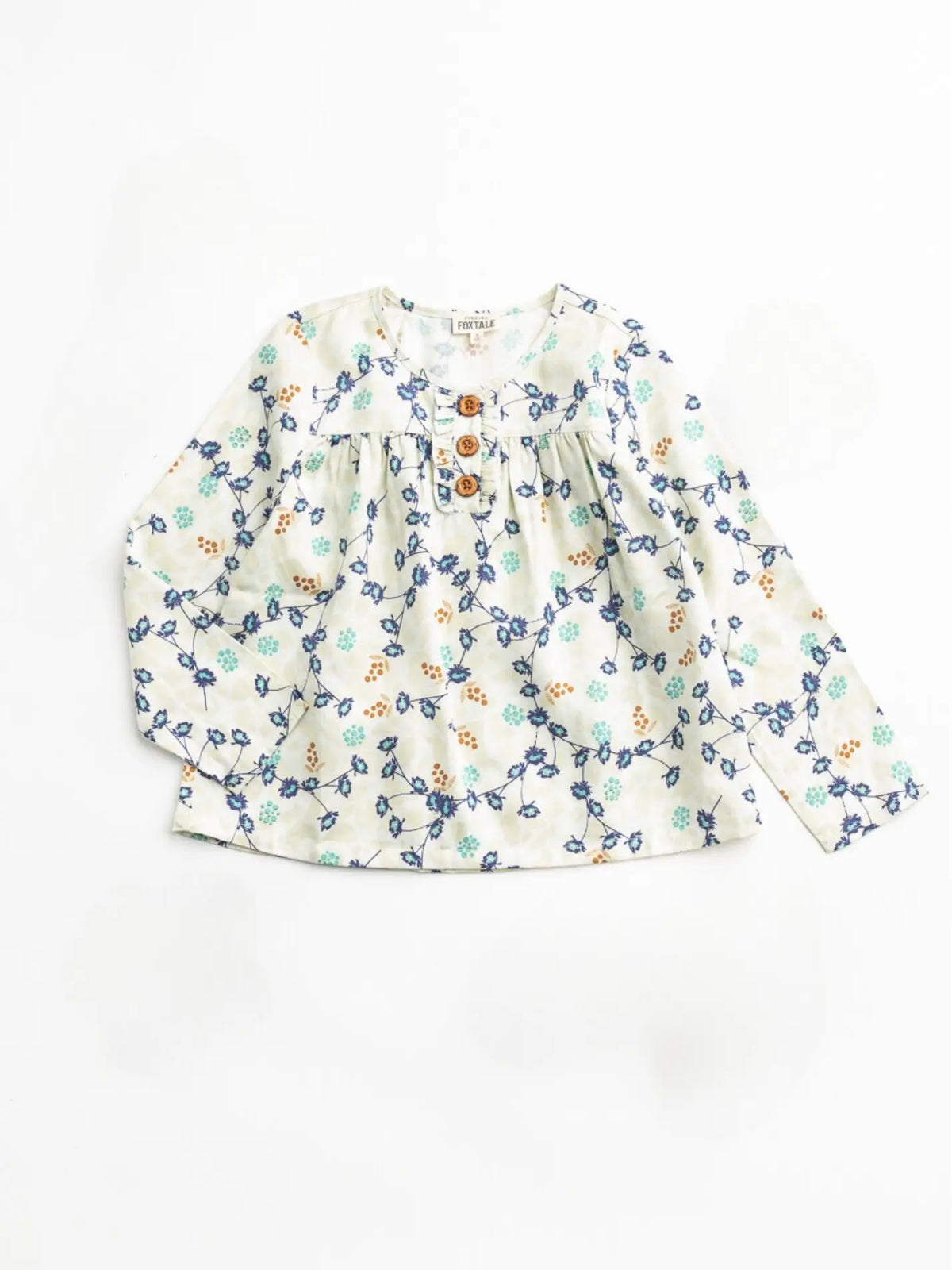Folklore Top - Leafy Vines