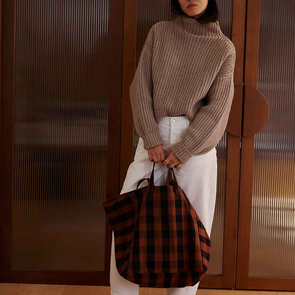 Elisa Tote Bag - Vichy Ginger