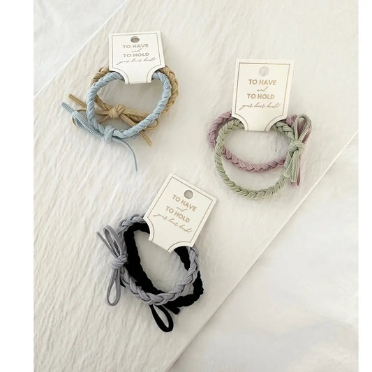 Assorted Hairties 2PC Set - Several Colors