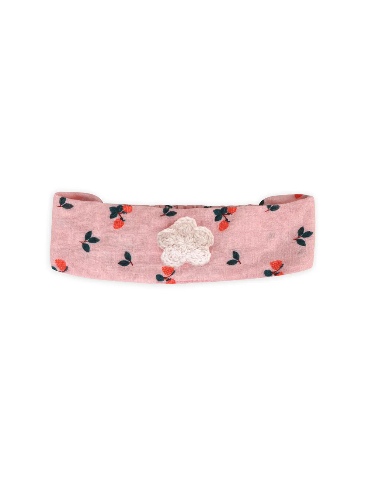 Strawberry Baby Romper + Headband (Organic Muslin)