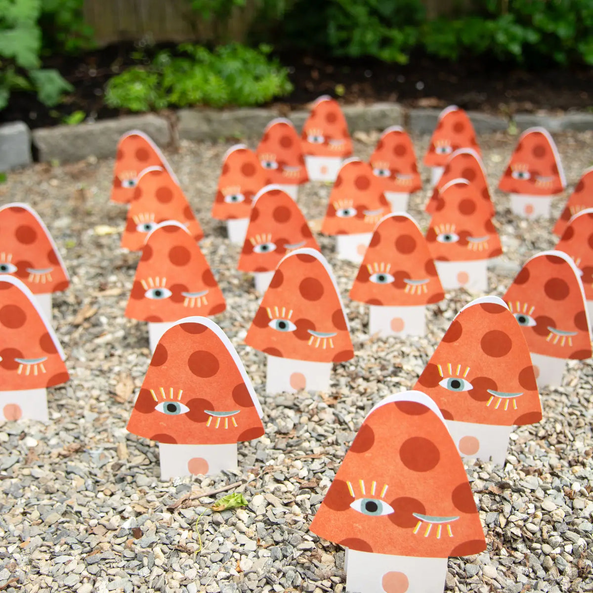 Mushroom Blink - Die Cut Card