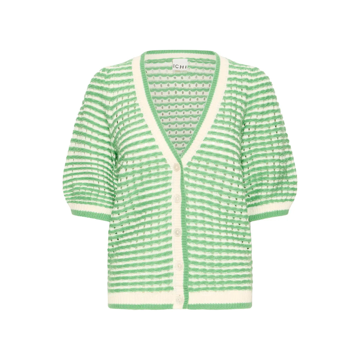 Striped Cardigan - Green