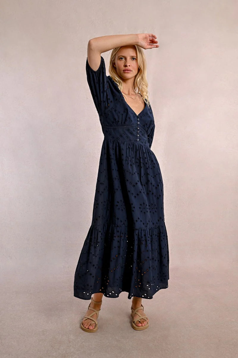 Openwork Embroidery Dress