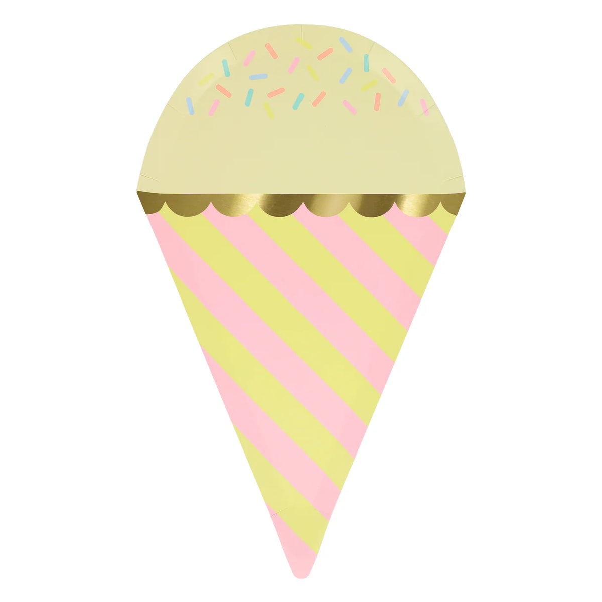 Ice Cream With Sprinkles Plates (x 8)