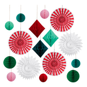 Christmas Honeycomb Decorations