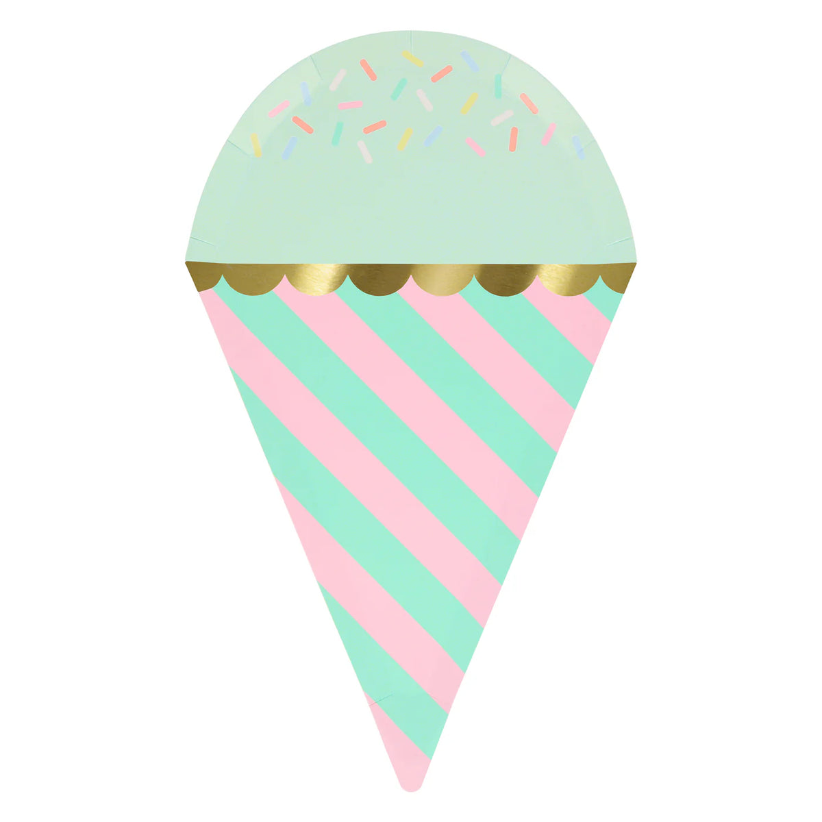 Ice Cream With Sprinkles Plates (x 8)