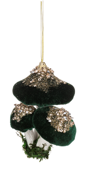 Mushroom Cluster Ornaments - Three Colors