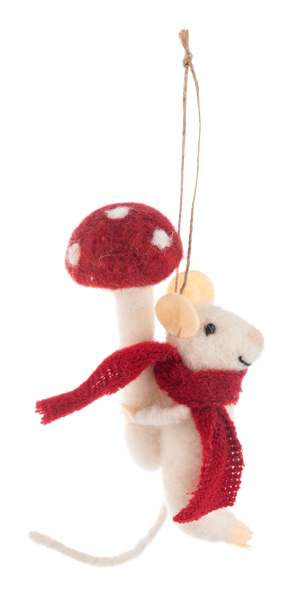 Woodland Mouse Ornaments - Two Styles