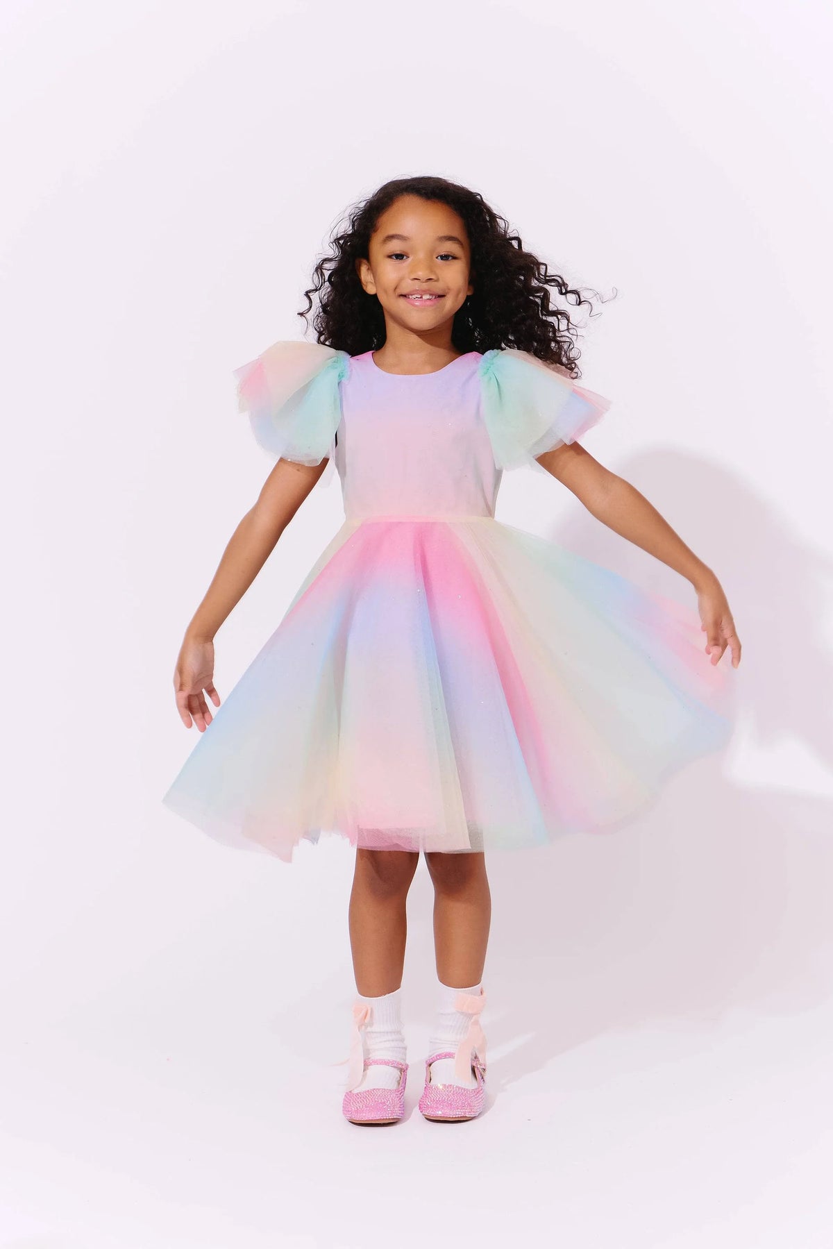 Sparkle Ombre Tulle Dress