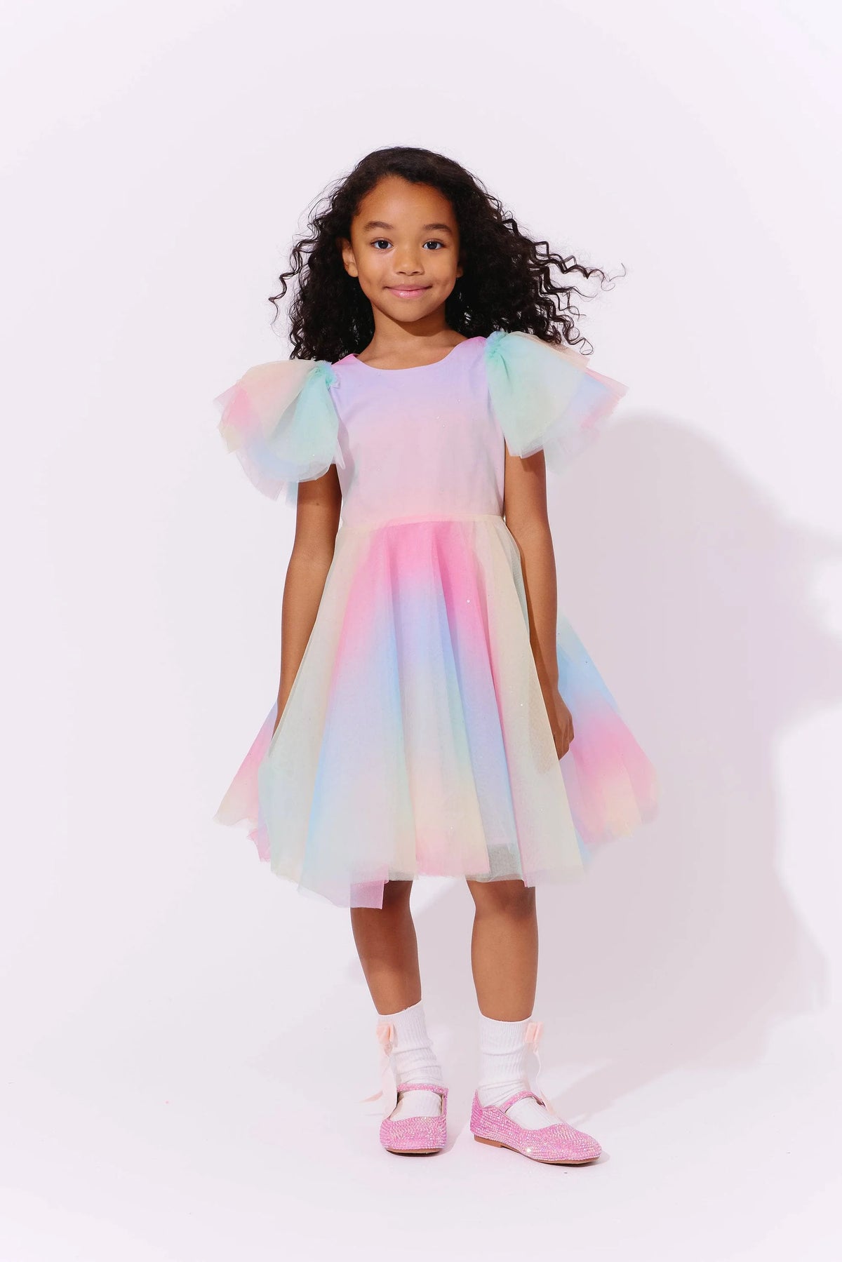 Sparkle Ombre Tulle Dress