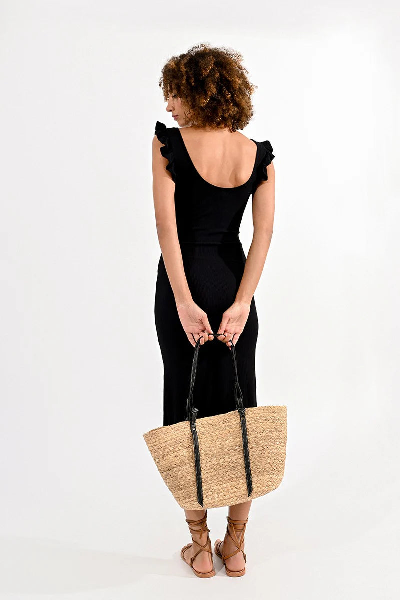 Woven Straw Tote Bag — Summer Carryall