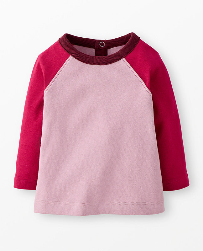 L/S Baseball Tee - Pink Colorblock