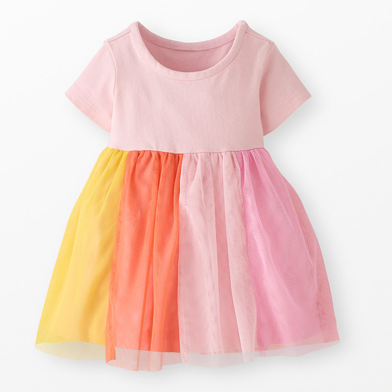 S/S Tulle Rainbow Dress