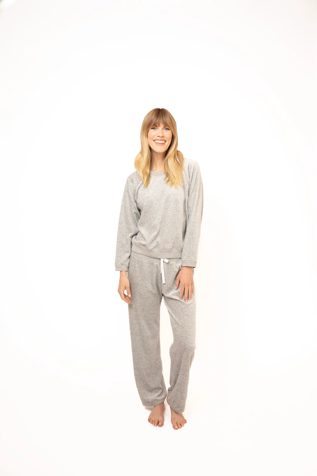 Velour Pants - Gray