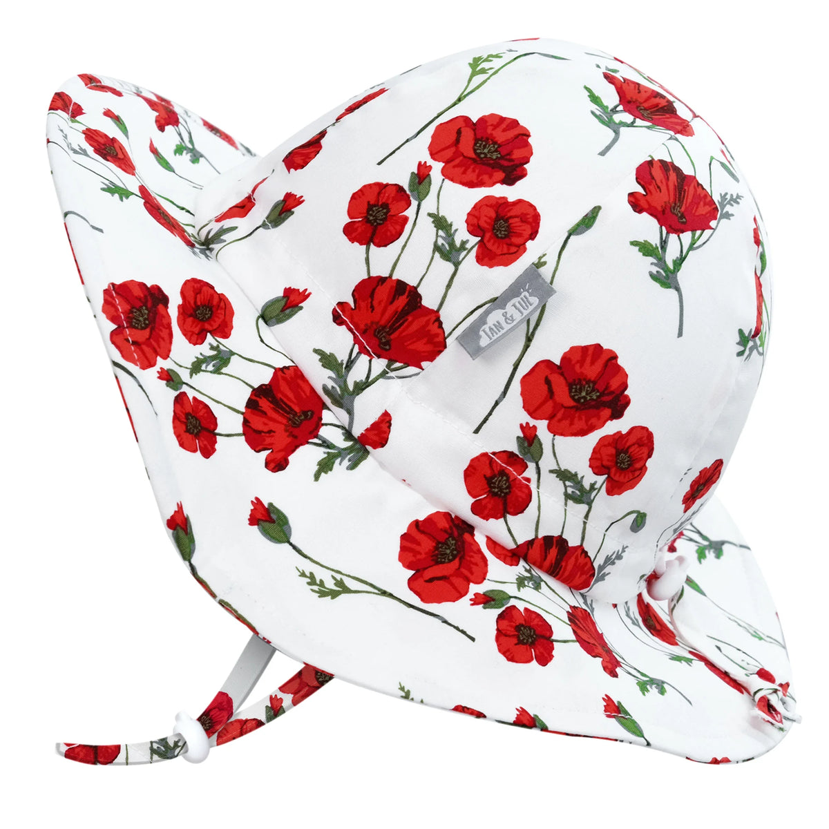 Red Poppy | Cotton Floppy Hat