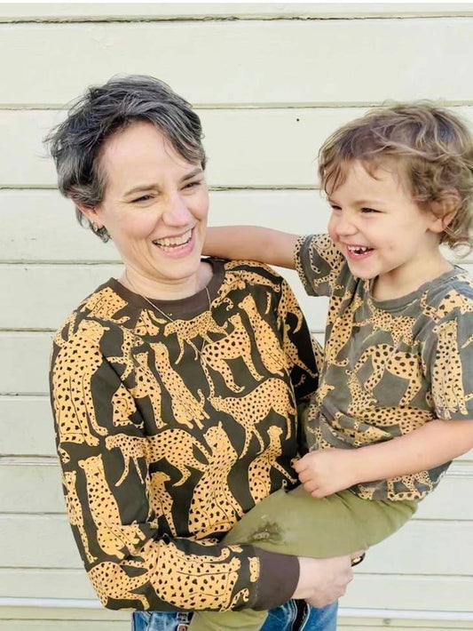 Cheetah Allover Print Sweatshirt
