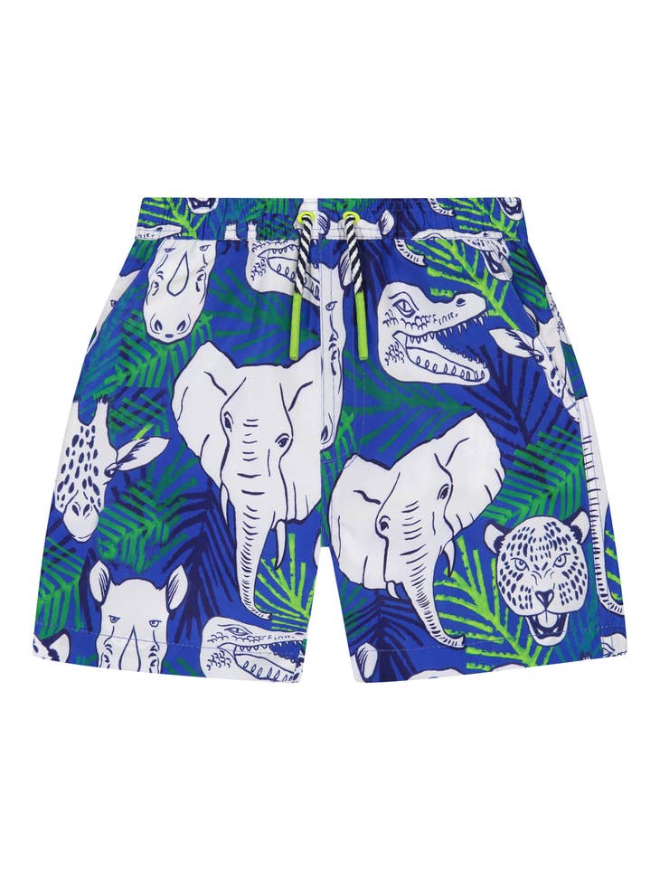 Rashguard Swim Set - Green Animals