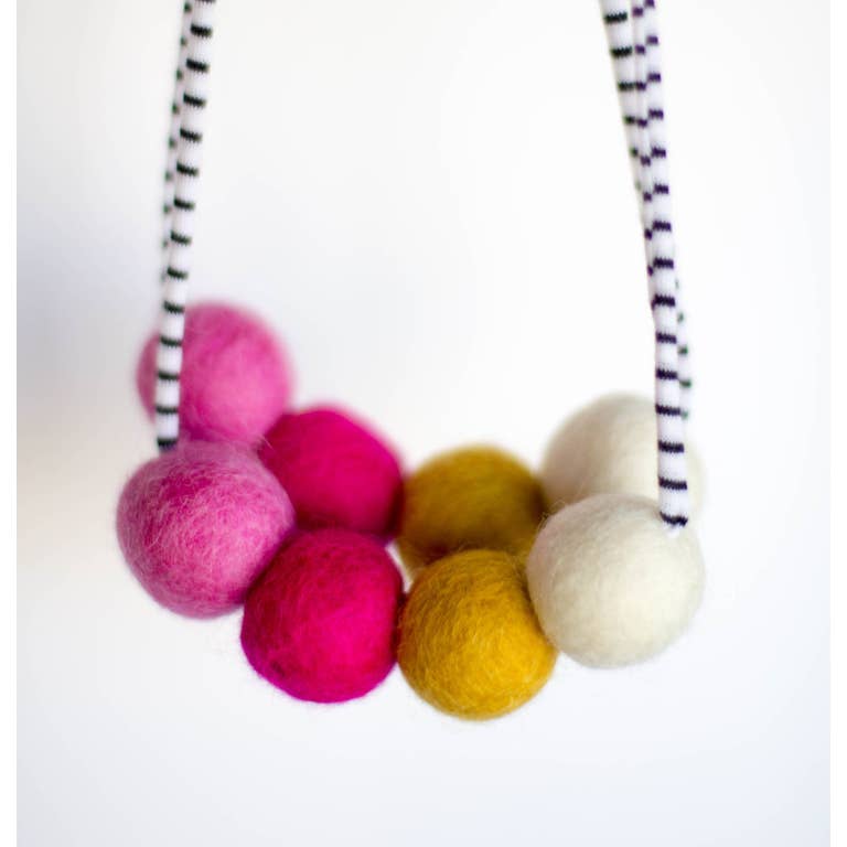 Woolie Ball Necklace (two colors)