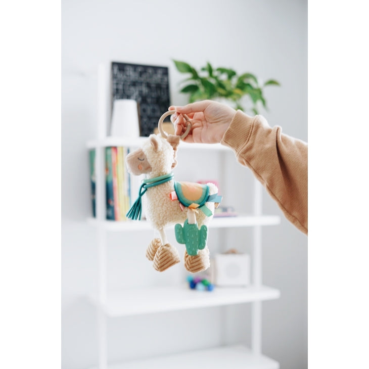 Itzy Friends Link & Love™ Activity Plush with Teether Toy - Llama